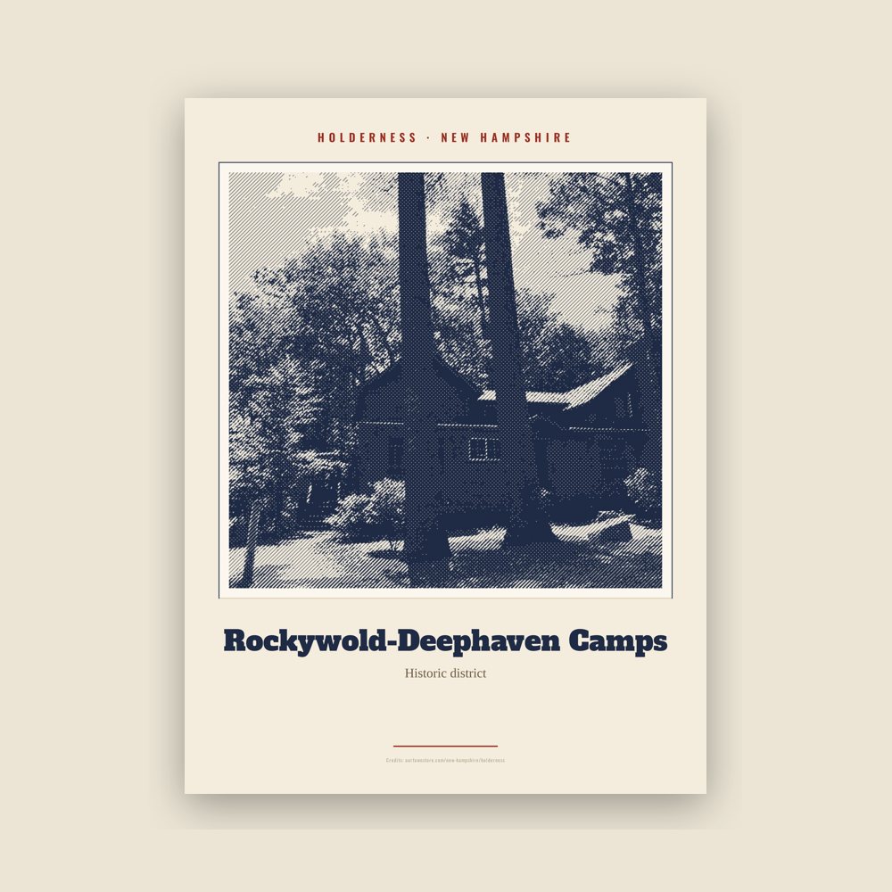 Holderness Rockywold-Deephaven Camps Landmark Print