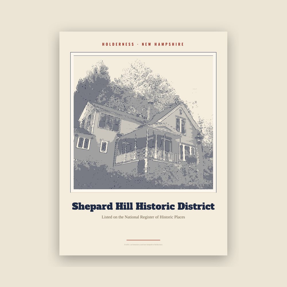 Holderness Shepard Hill Historic District Landmark Print