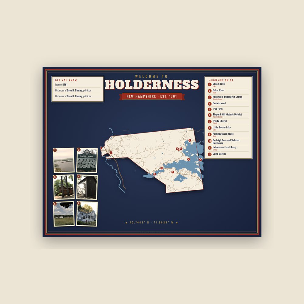 Holderness Map Placemat