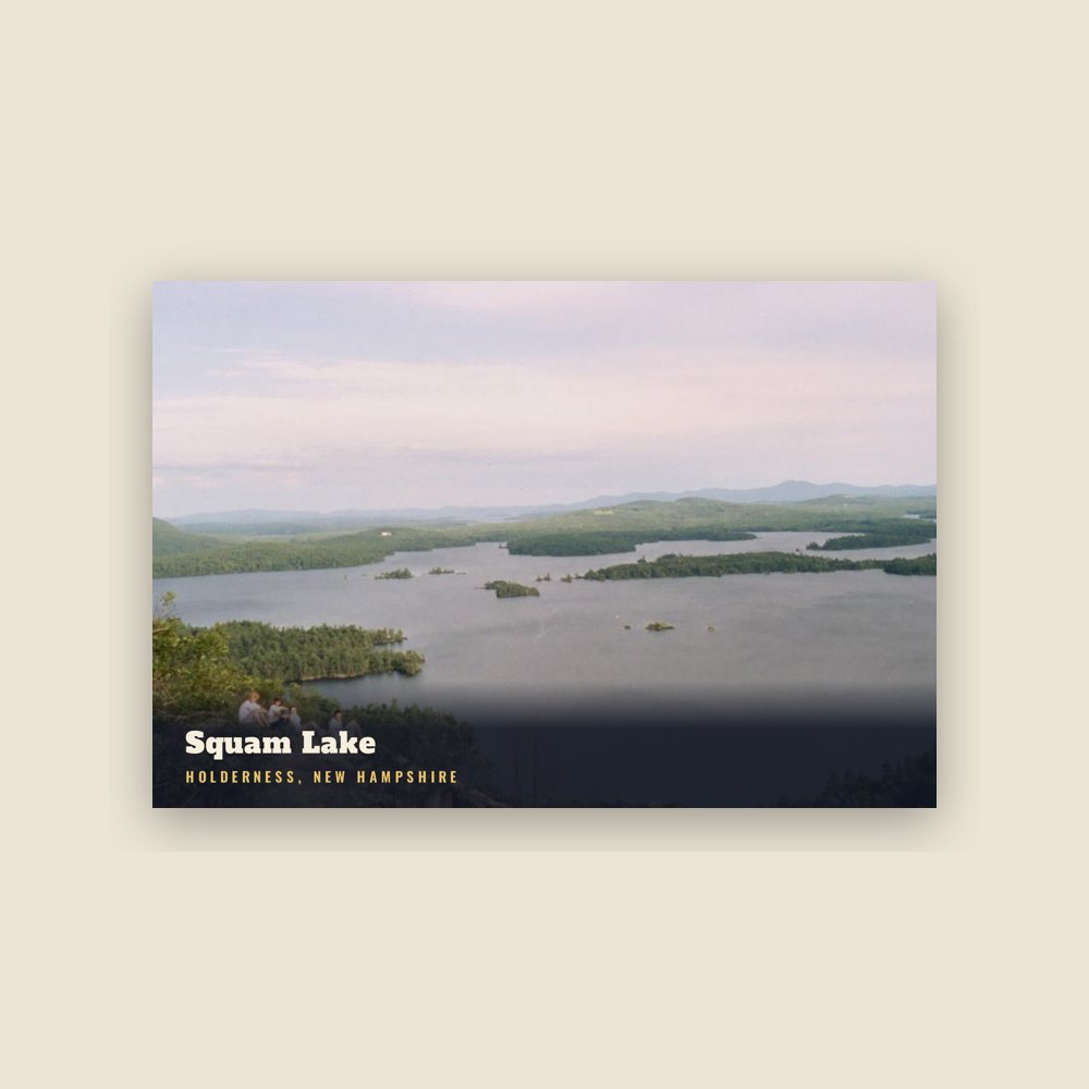 Holderness Squam Lake Postcard