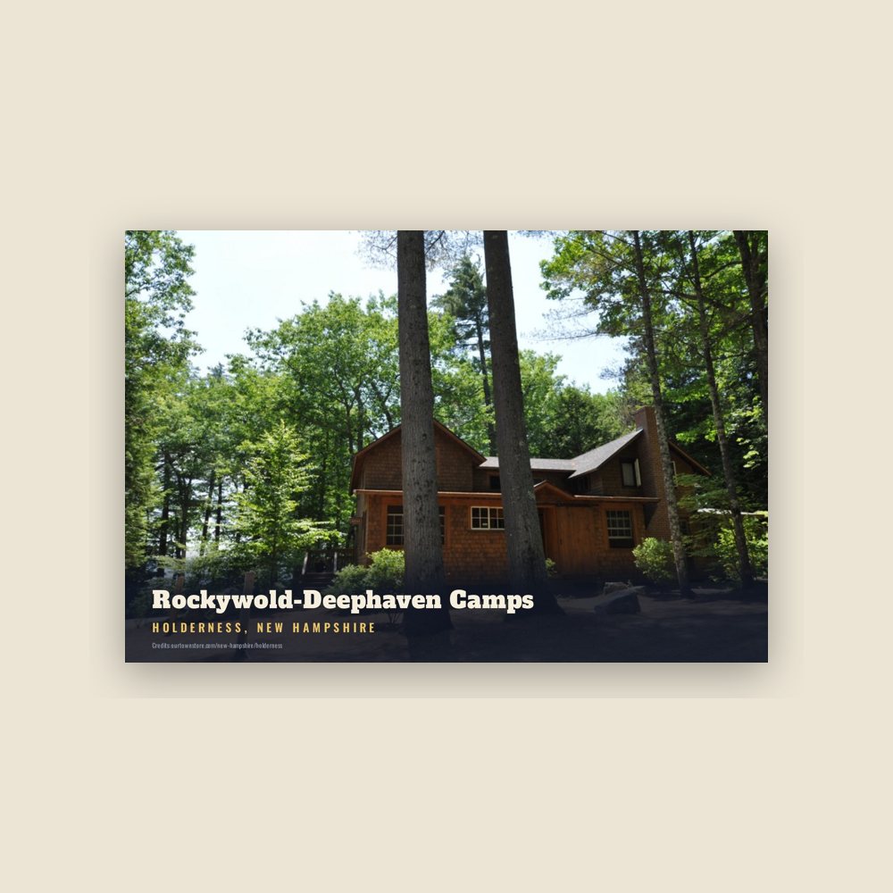 Holderness Rockywold-Deephaven Camps Postcard