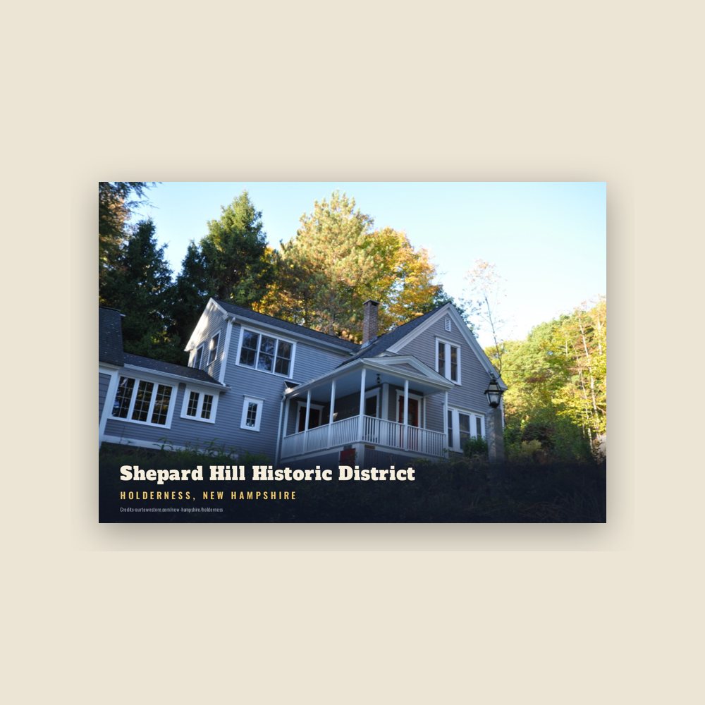 Holderness Shepard Hill Historic District Postcard
