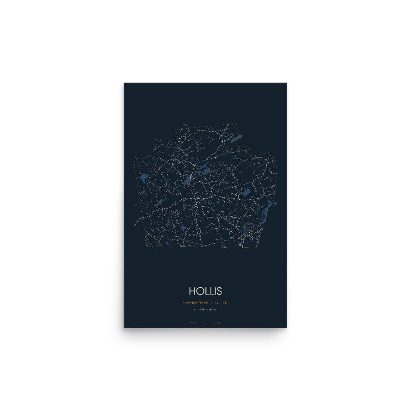 Hollis Street Map Poster · Midnight