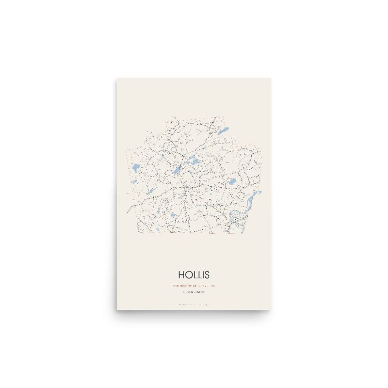 Hollis Street Map Poster · Linen
