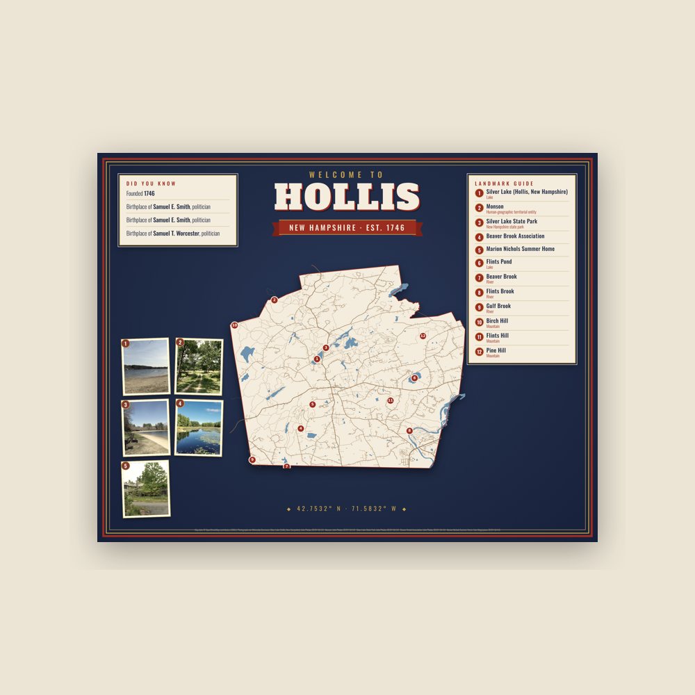 Hollis Map Placemat