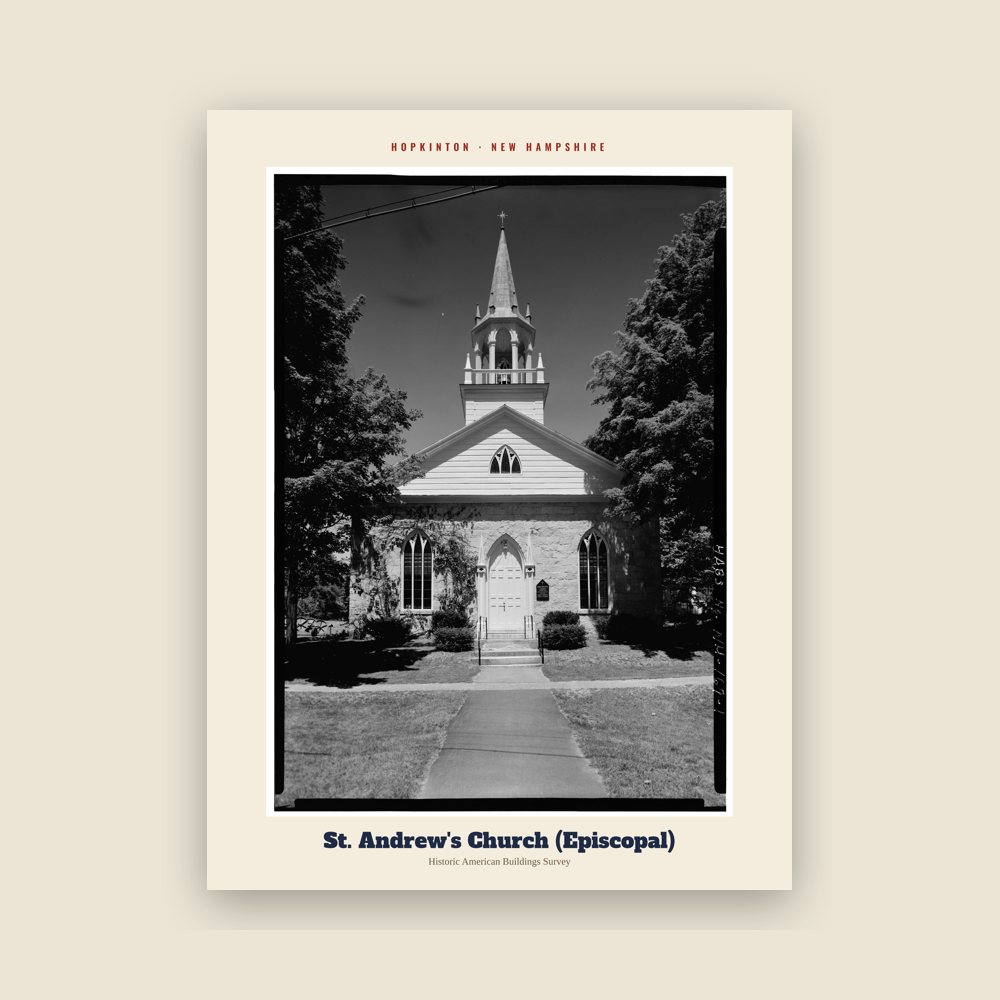 Hopkinton St. Andrew's Church (Episcopal) Archive Print