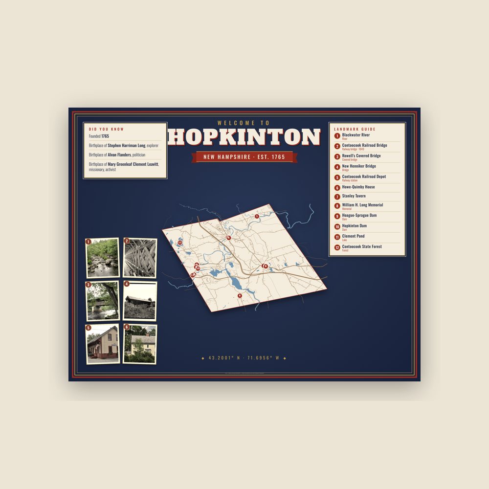 Hopkinton Map Placemat
