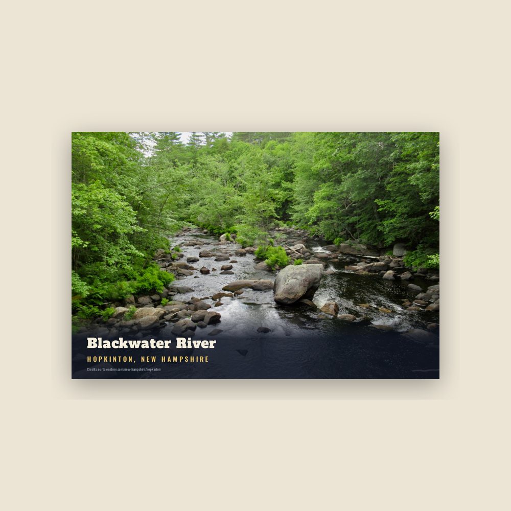 Hopkinton Blackwater River Postcard