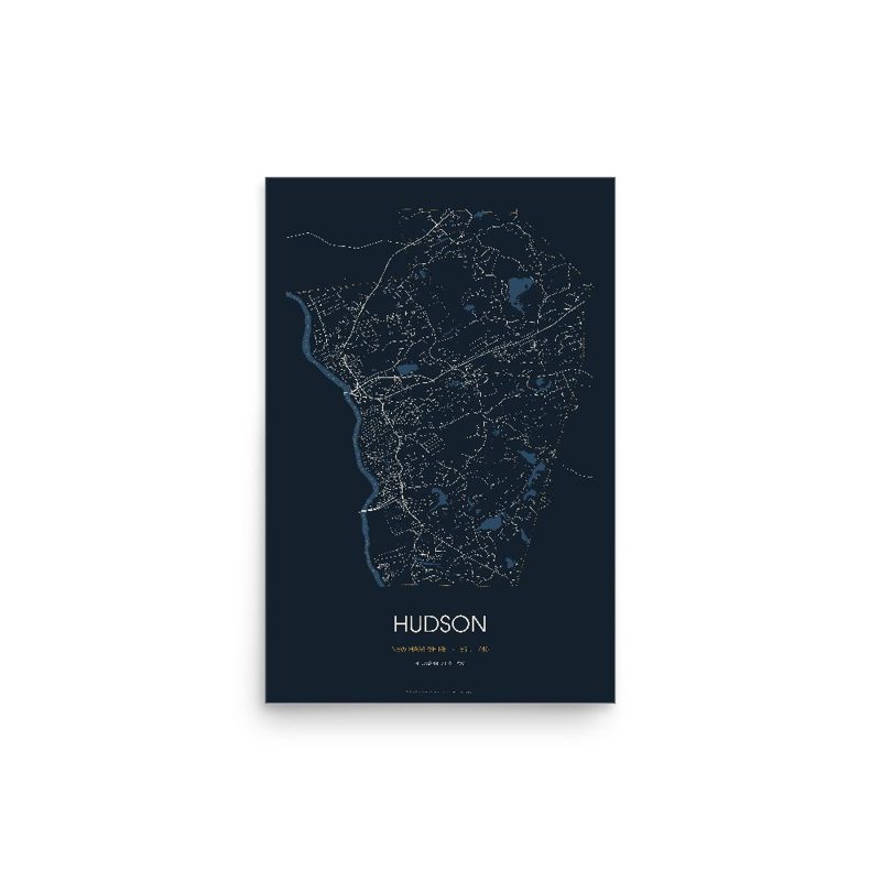 Hudson Street Map Poster · Midnight