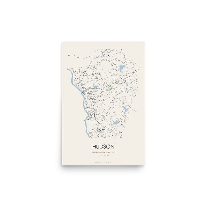 Hudson Street Map Poster · Linen