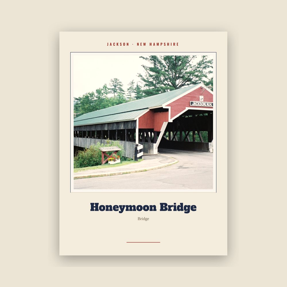 Jackson Honeymoon Bridge Landmark Print