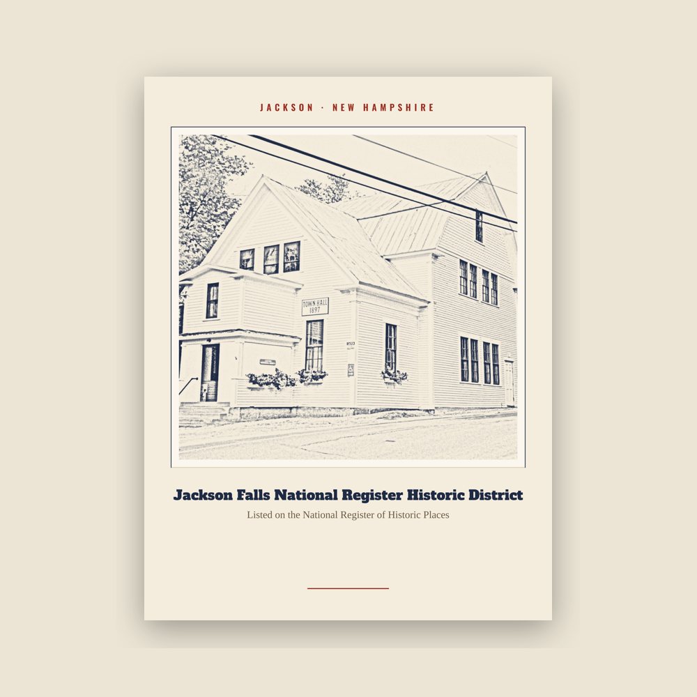 Jackson Jackson Falls National Register Historic District Landmark Print