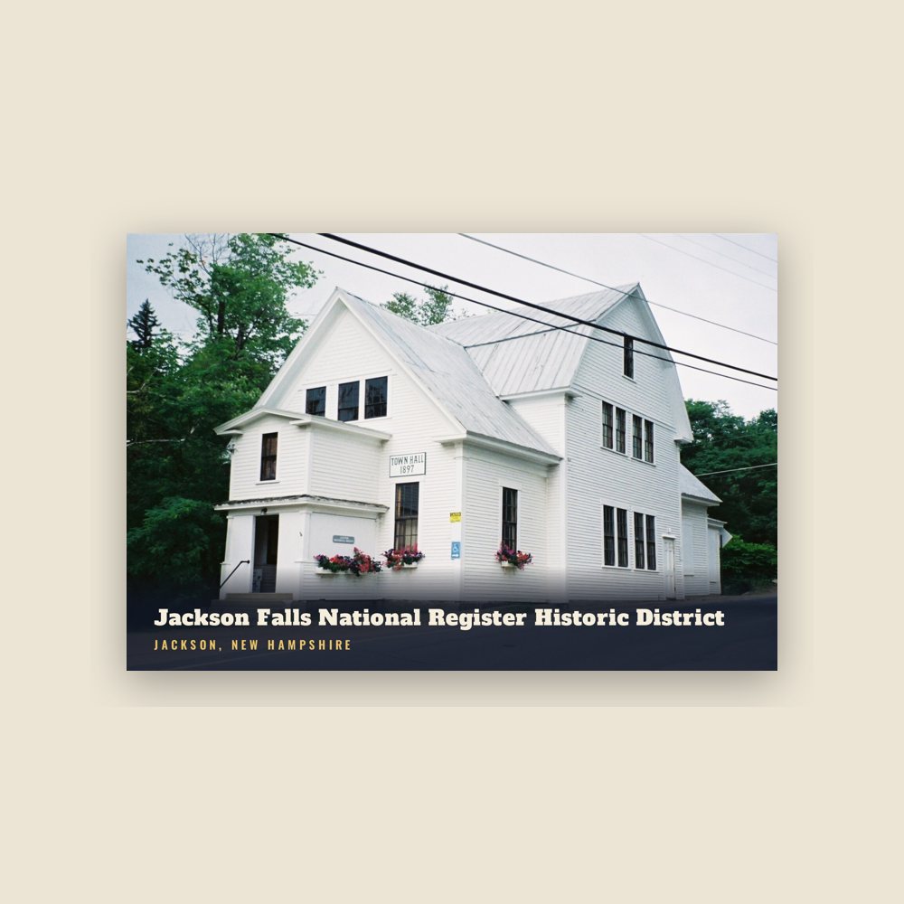 Jackson Jackson Falls National Register Historic District Postcard