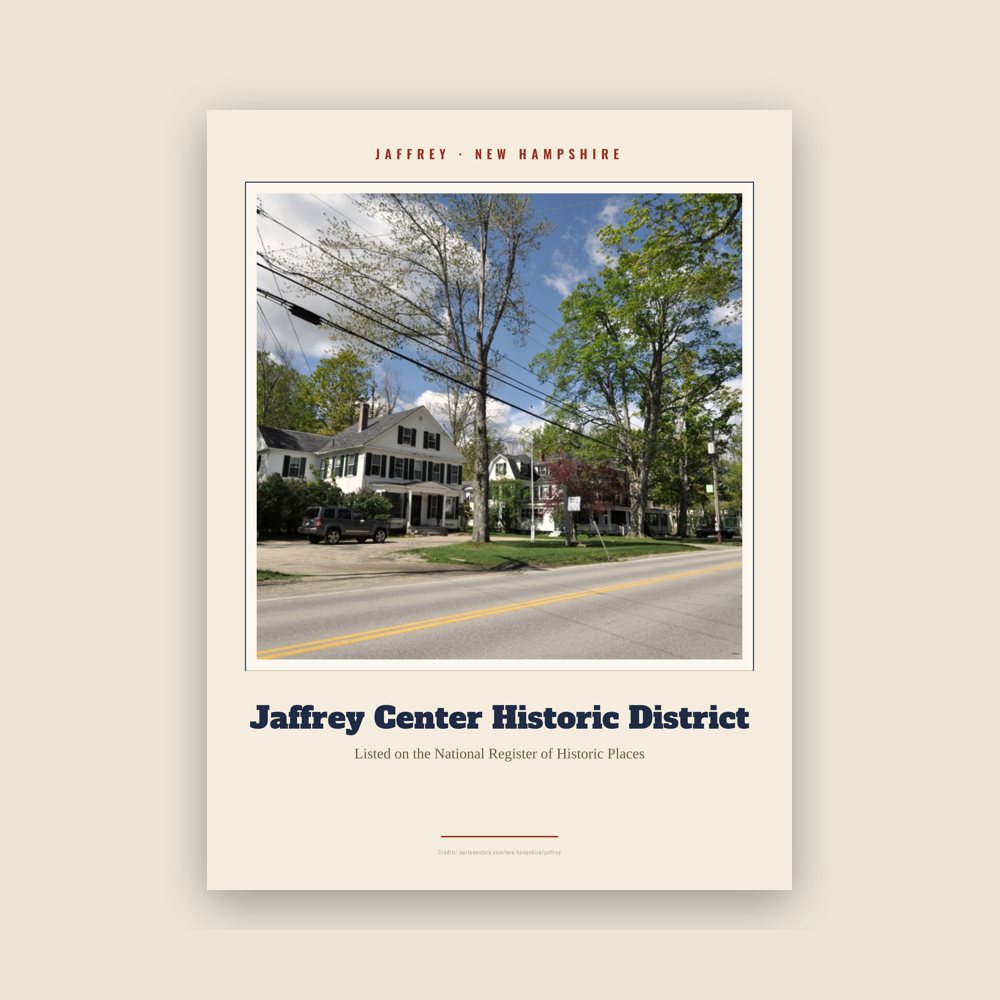 Jaffrey Jaffrey Center Historic District Landmark Print
