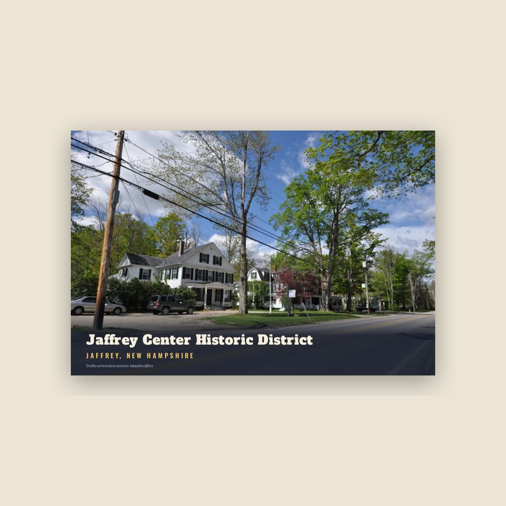 Jaffrey Jaffrey Center Historic District Postcard