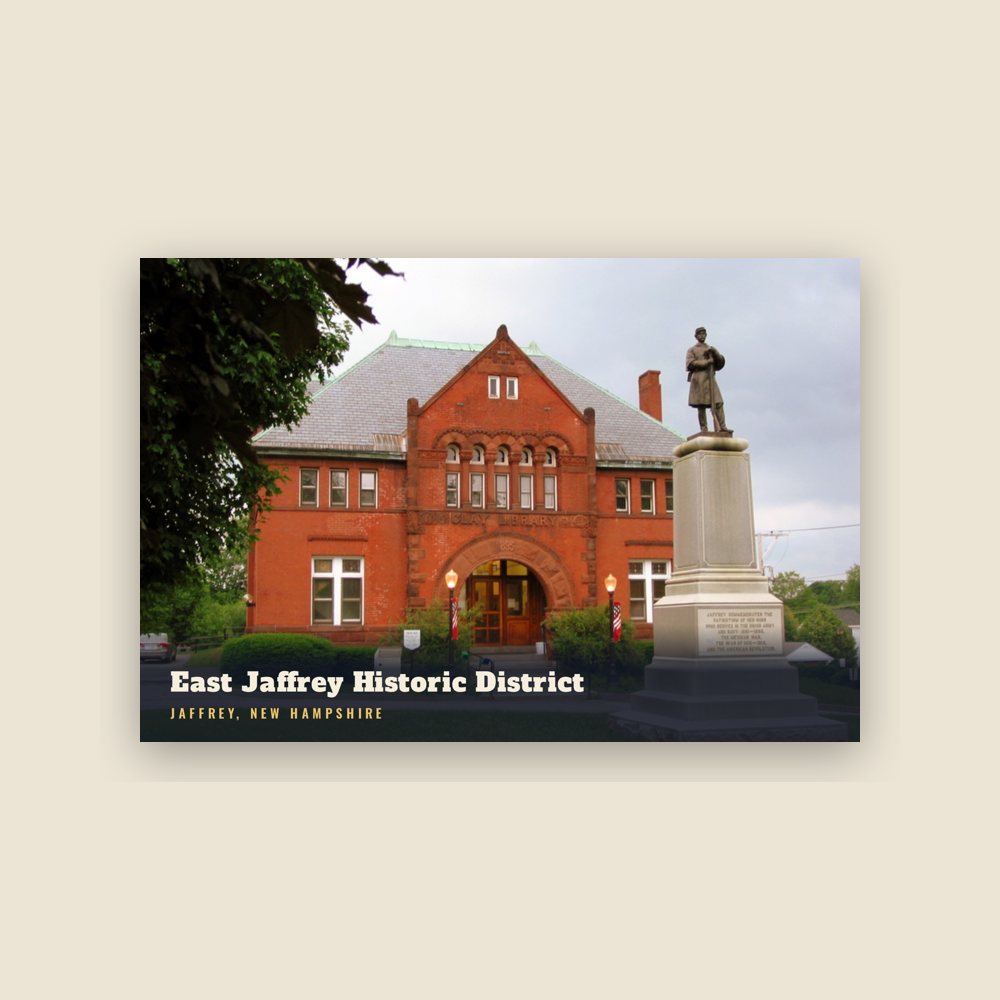 Jaffrey East Jaffrey Historic District Postcard