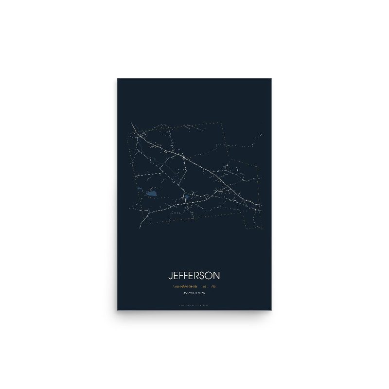 Jefferson Street Map Poster · Midnight