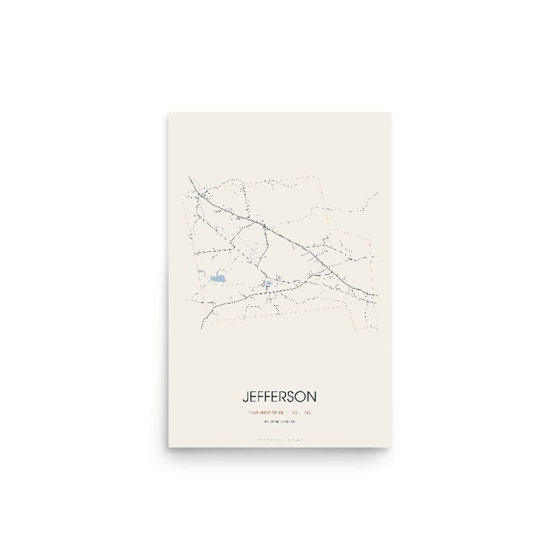Jefferson Street Map Poster · Linen