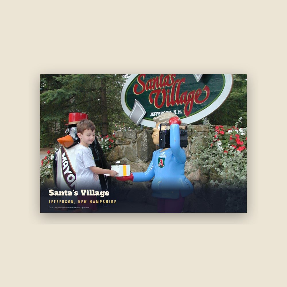 Jefferson Santa's Village Postcard
