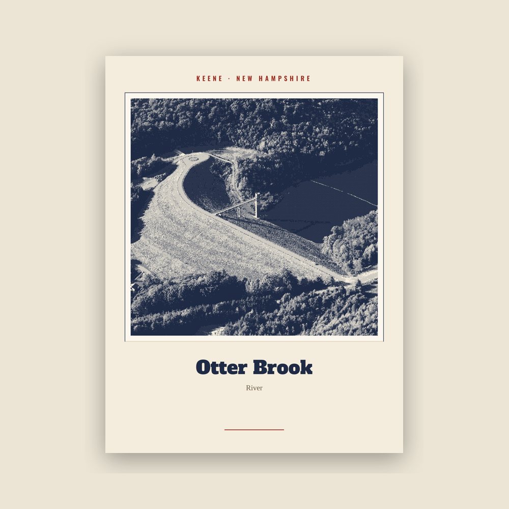 Keene Otter Brook Landmark Print