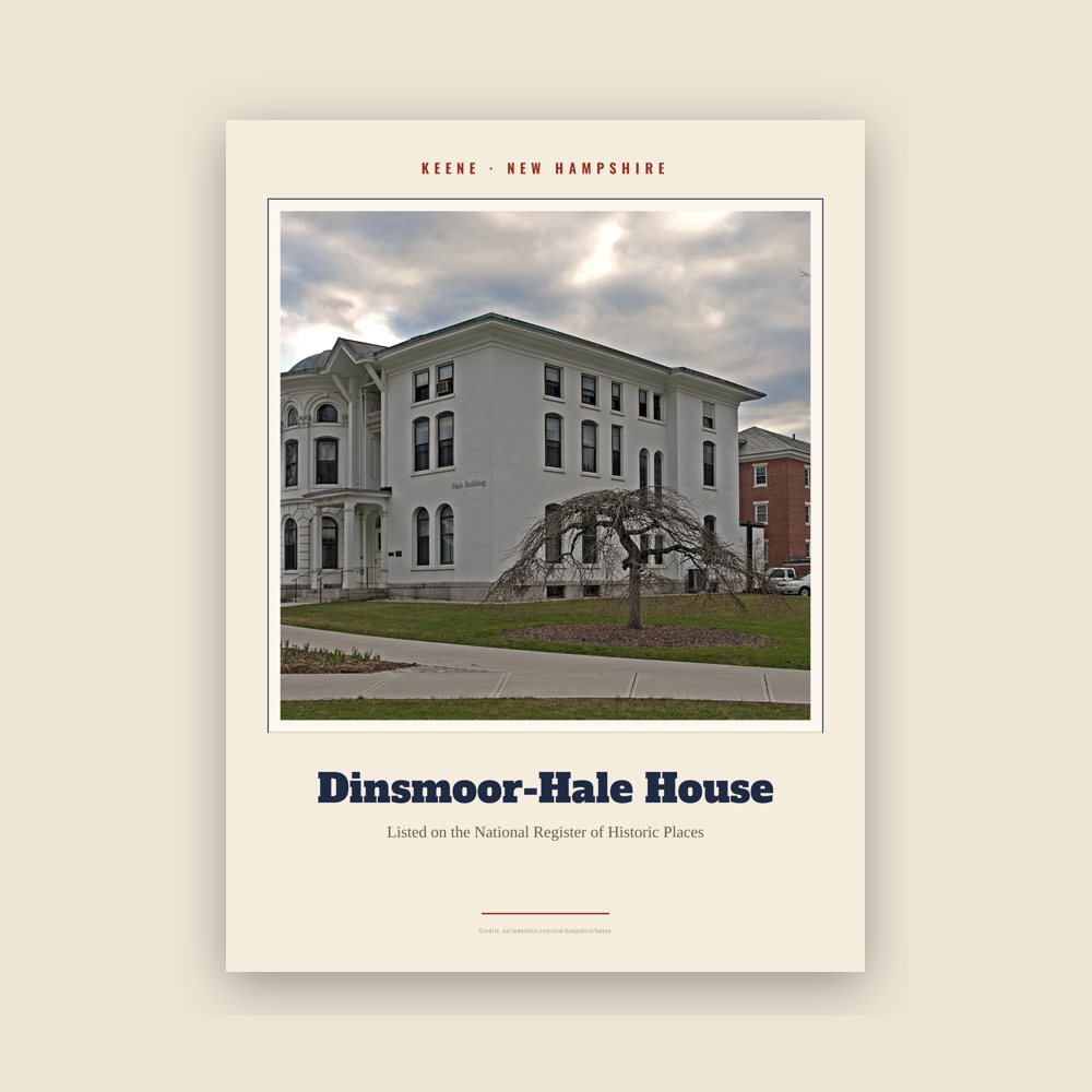 Keene Dinsmoor-Hale House Landmark Print