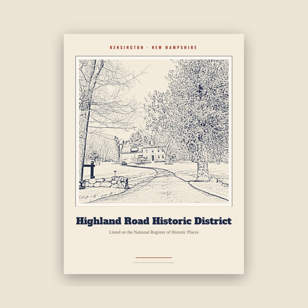 Kensington Highland Road Historic District Landmark Print