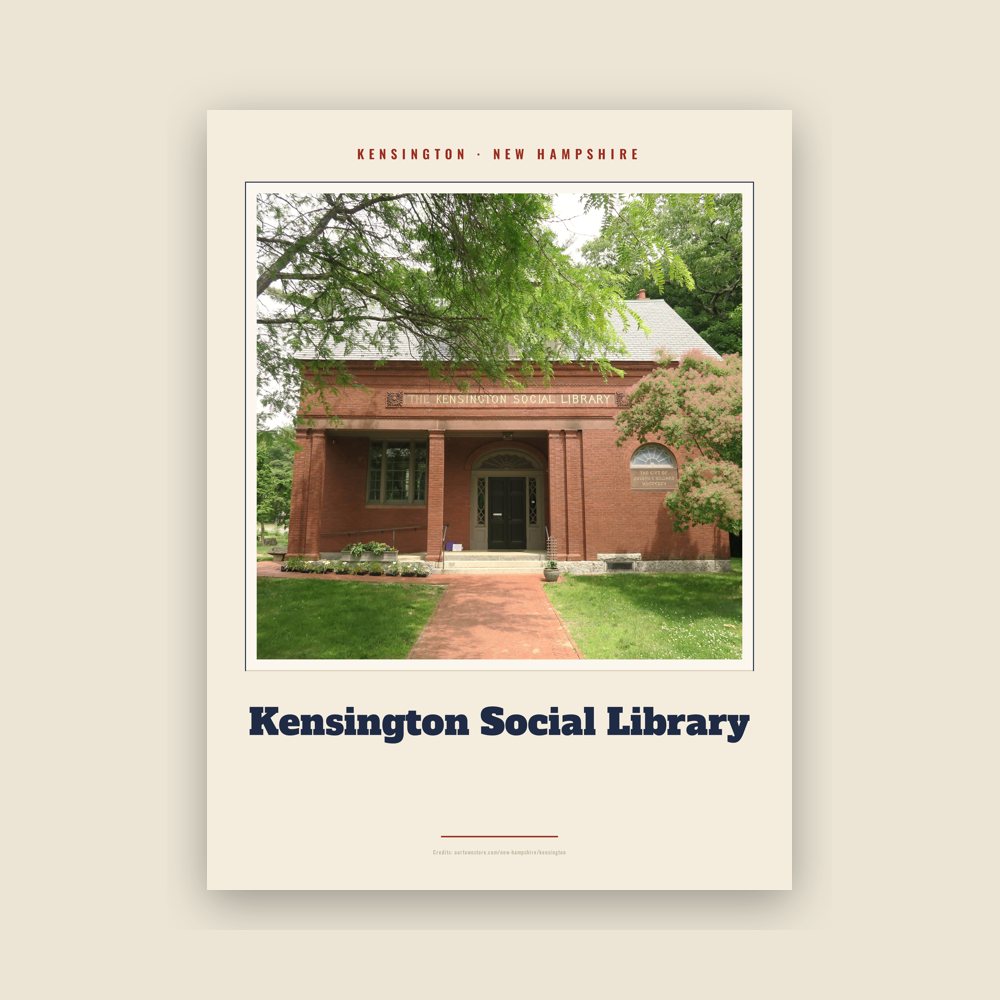 Kensington Kensington Social Library Landmark Print