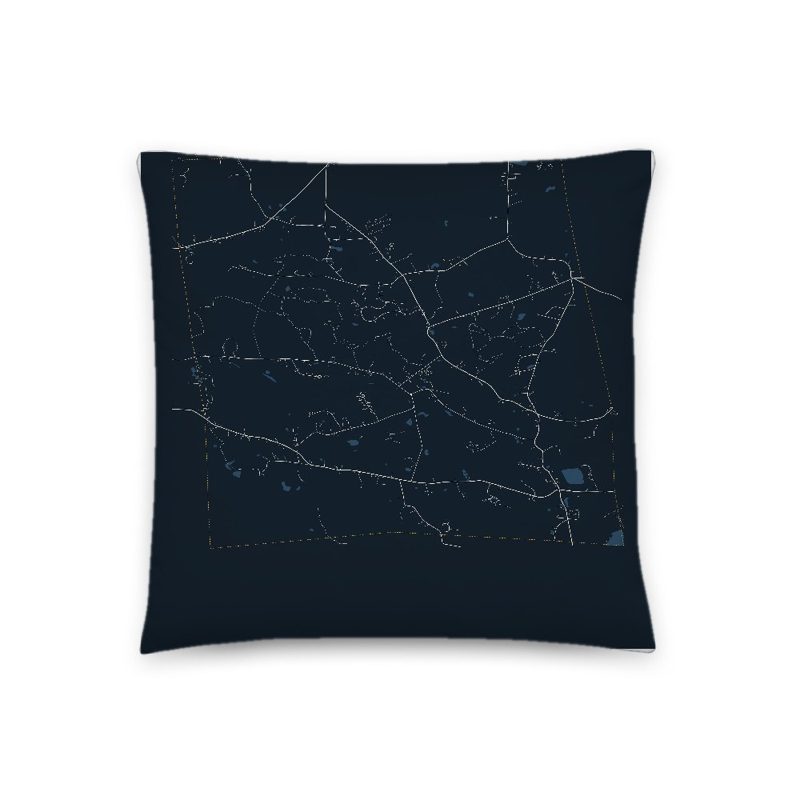 Kensington Map Throw Pillow
