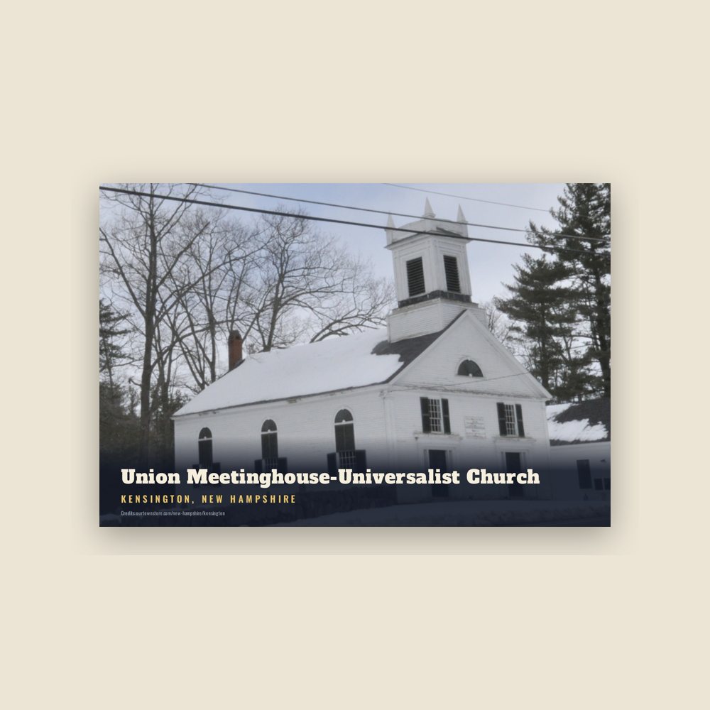 Kensington Union Meetinghouse-Universalist Church Postcard
