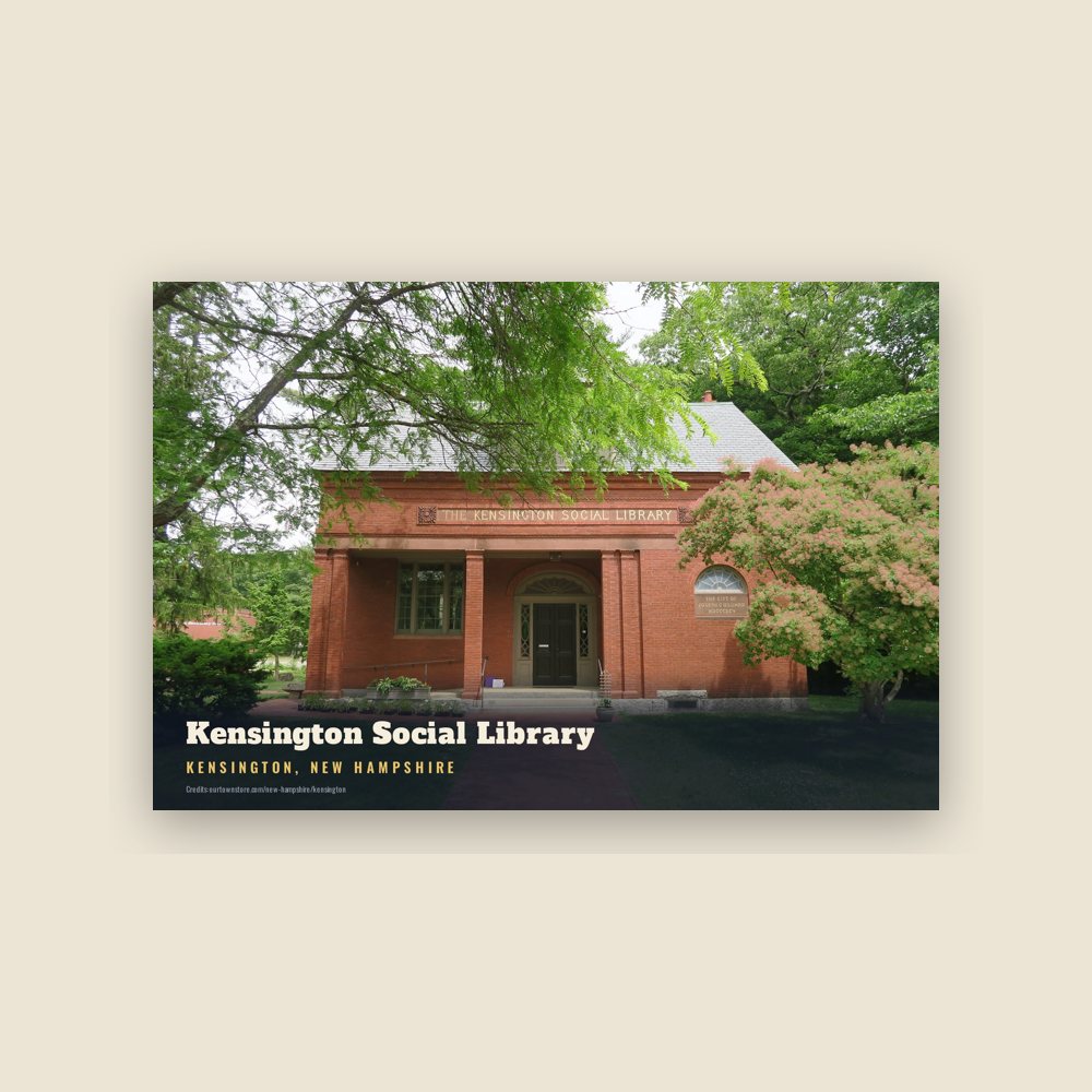 Kensington Kensington Social Library Postcard
