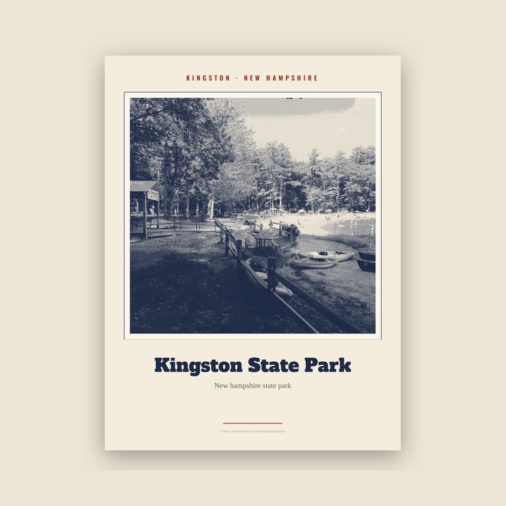 Kingston Kingston State Park Landmark Print