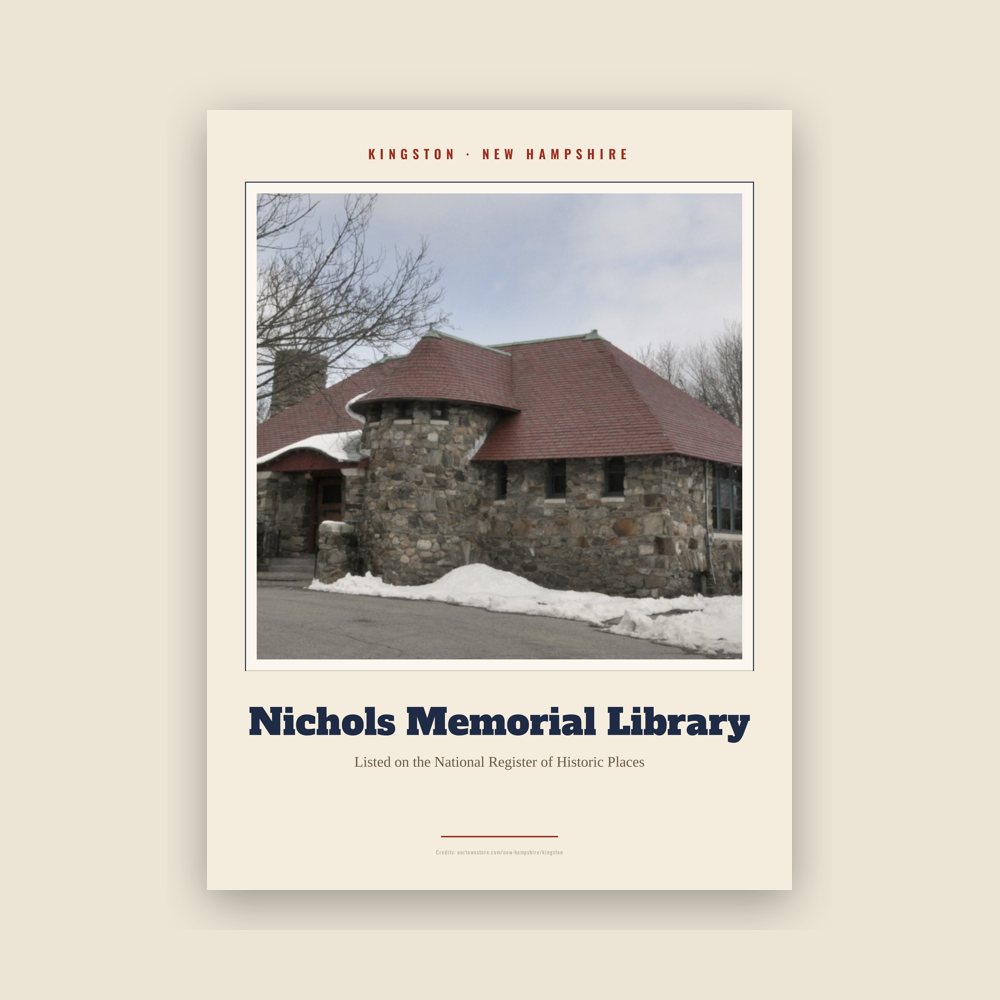 Kingston Nichols Memorial Library Landmark Print
