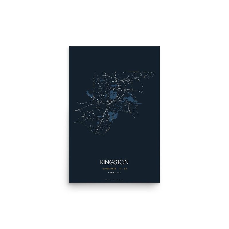 Kingston Street Map Poster · Midnight