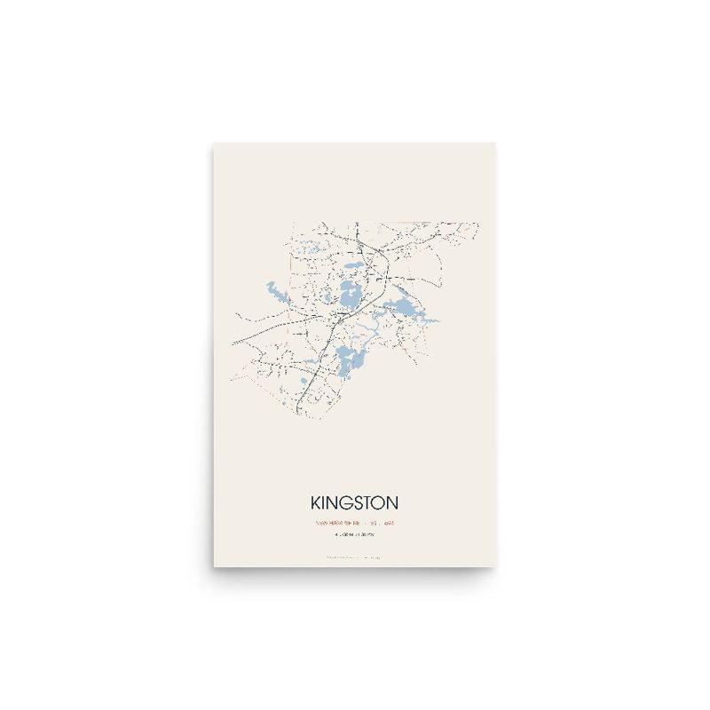 Kingston Street Map Poster · Linen