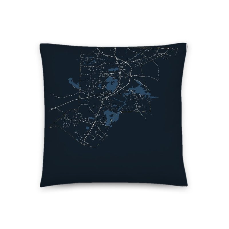 Kingston Map Throw Pillow