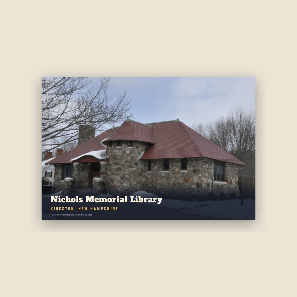 Kingston Nichols Memorial Library Postcard