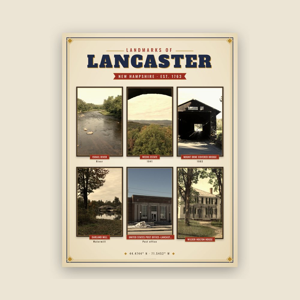 Lancaster Landmarks Photo Poster