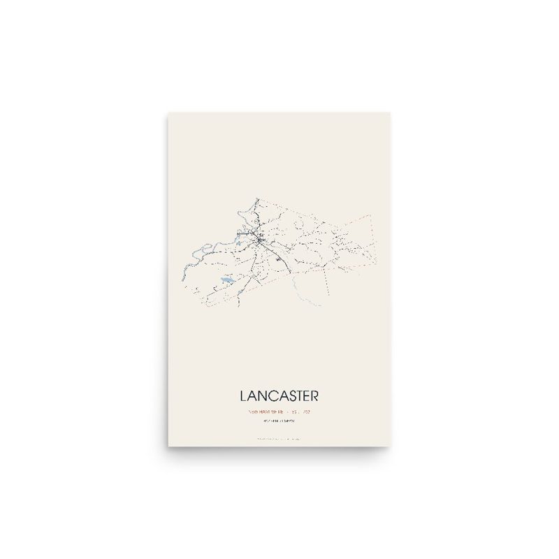 Lancaster Street Map Poster · Linen