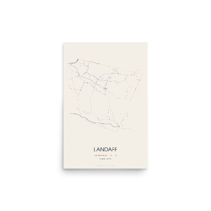 Landaff Street Map Poster · Linen