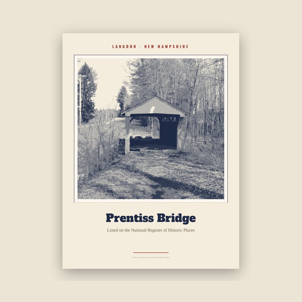 Langdon Prentiss Bridge Landmark Print