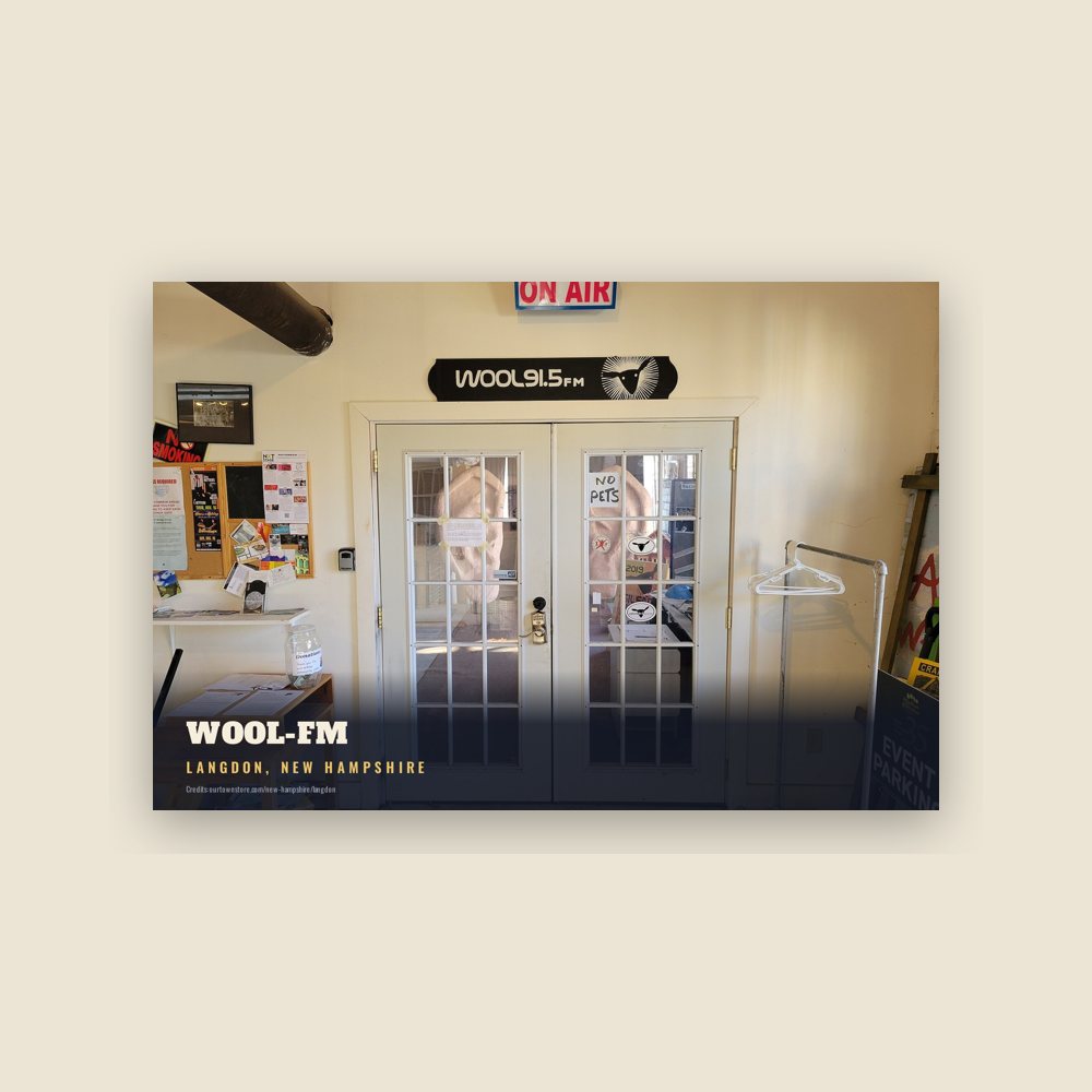 Langdon WOOL-FM Postcard