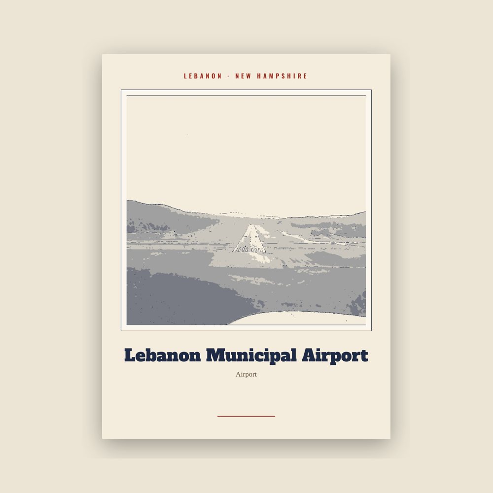 Lebanon Lebanon Municipal Airport Landmark Print