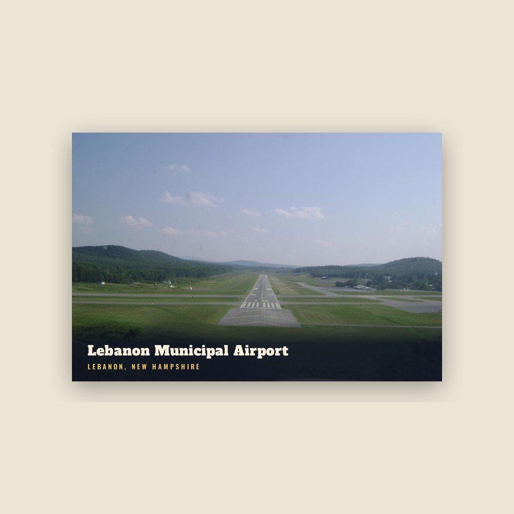 Lebanon Lebanon Municipal Airport Postcard