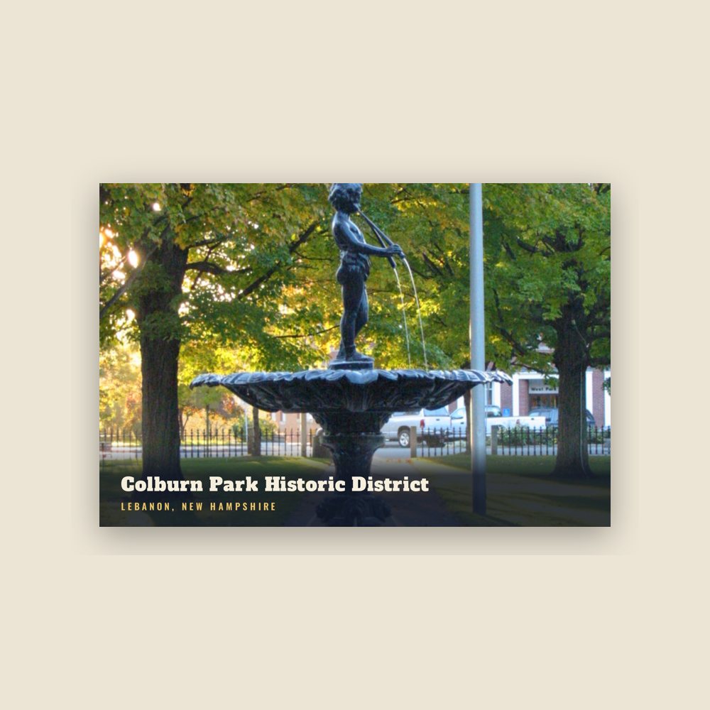 Lebanon Colburn Park Historic District Postcard