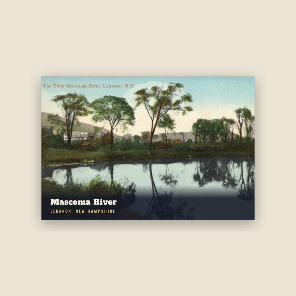 Lebanon Mascoma River Postcard