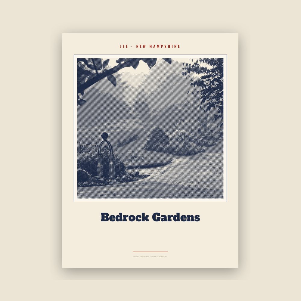 Lee Bedrock Gardens Landmark Print