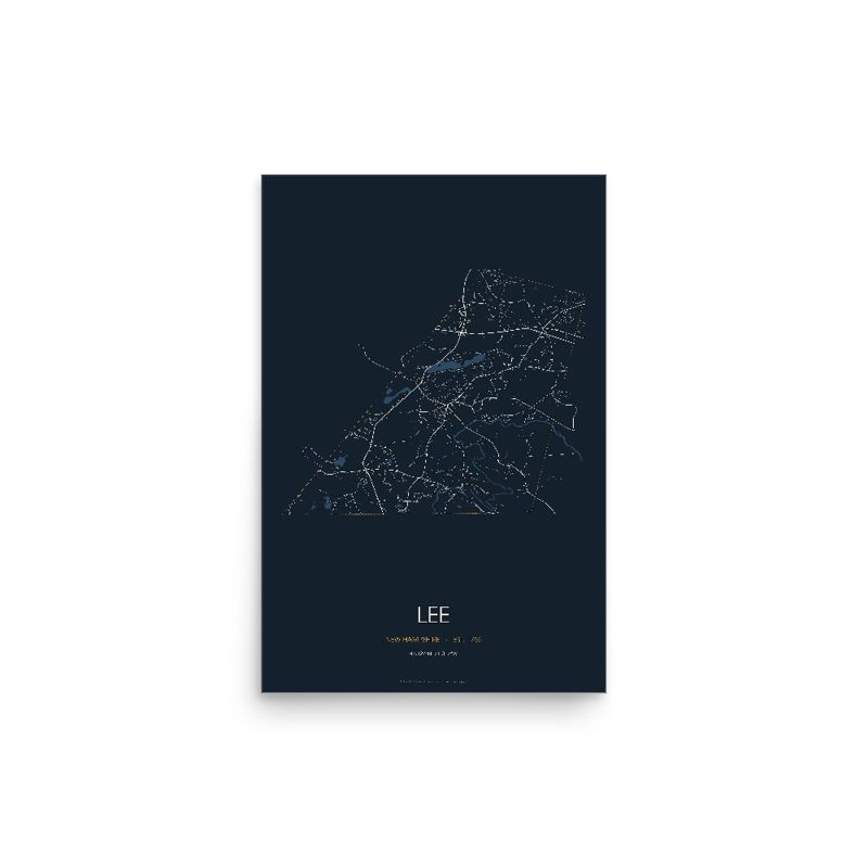 Lee Street Map Poster · Midnight