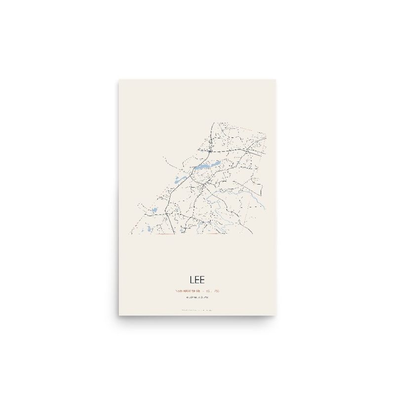 Lee Street Map Poster · Linen
