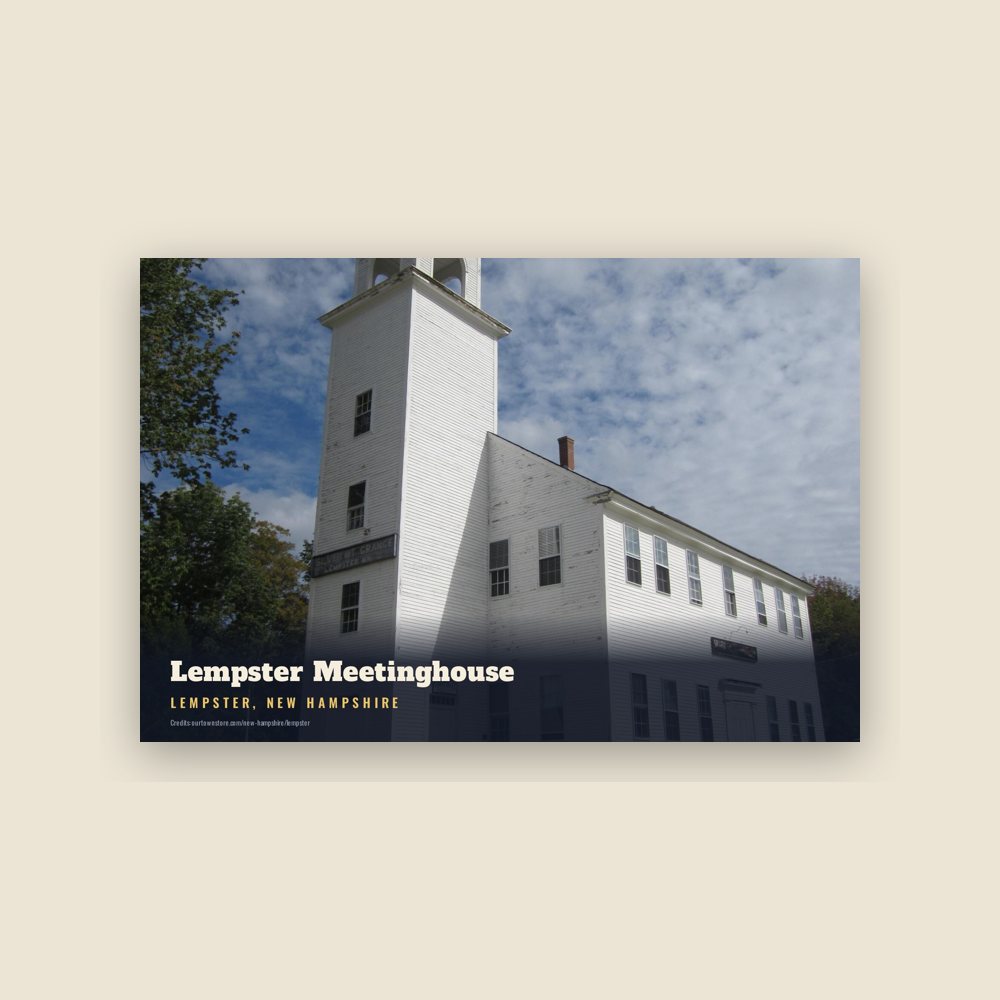 Lempster Lempster Meetinghouse Postcard