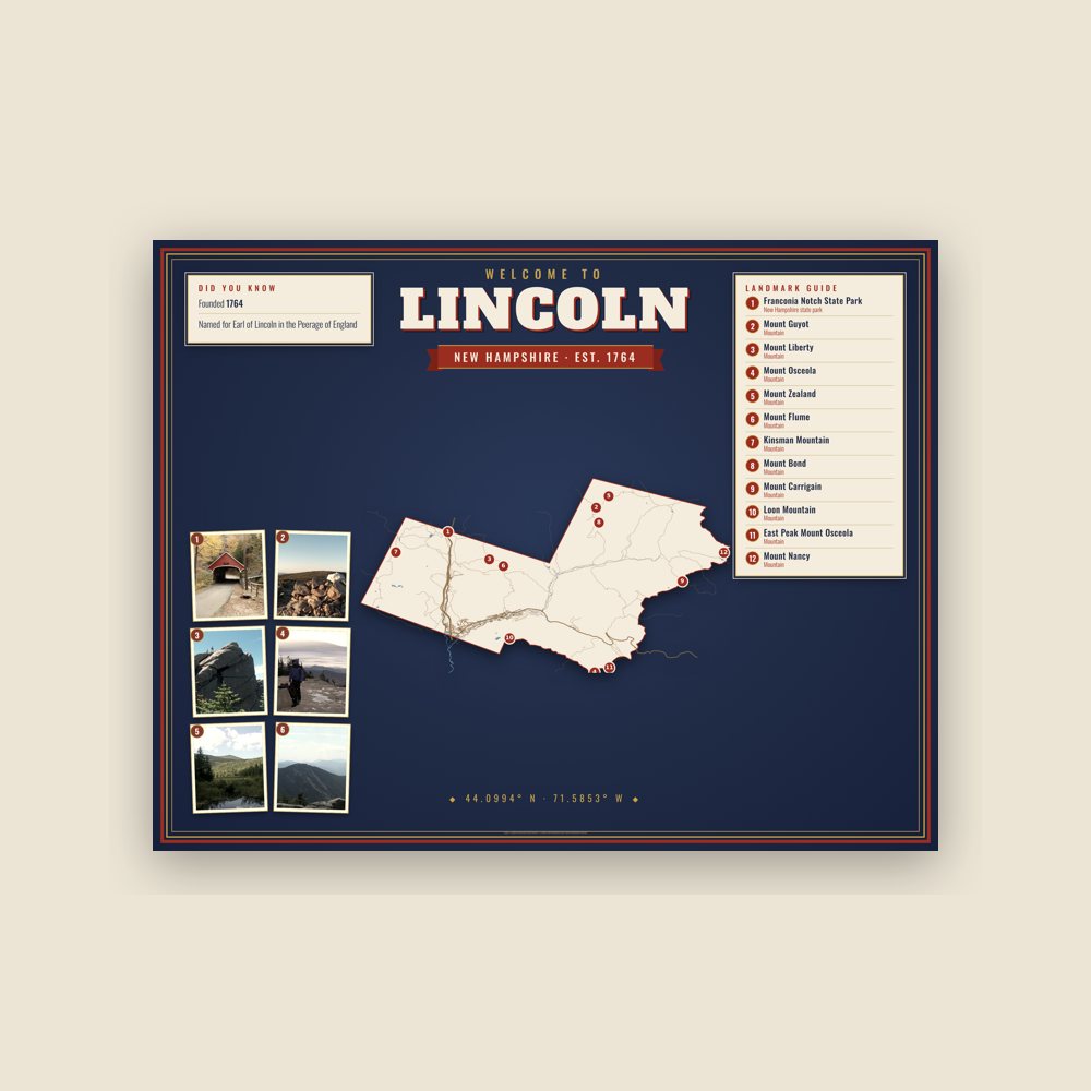 Lincoln Map Placemat